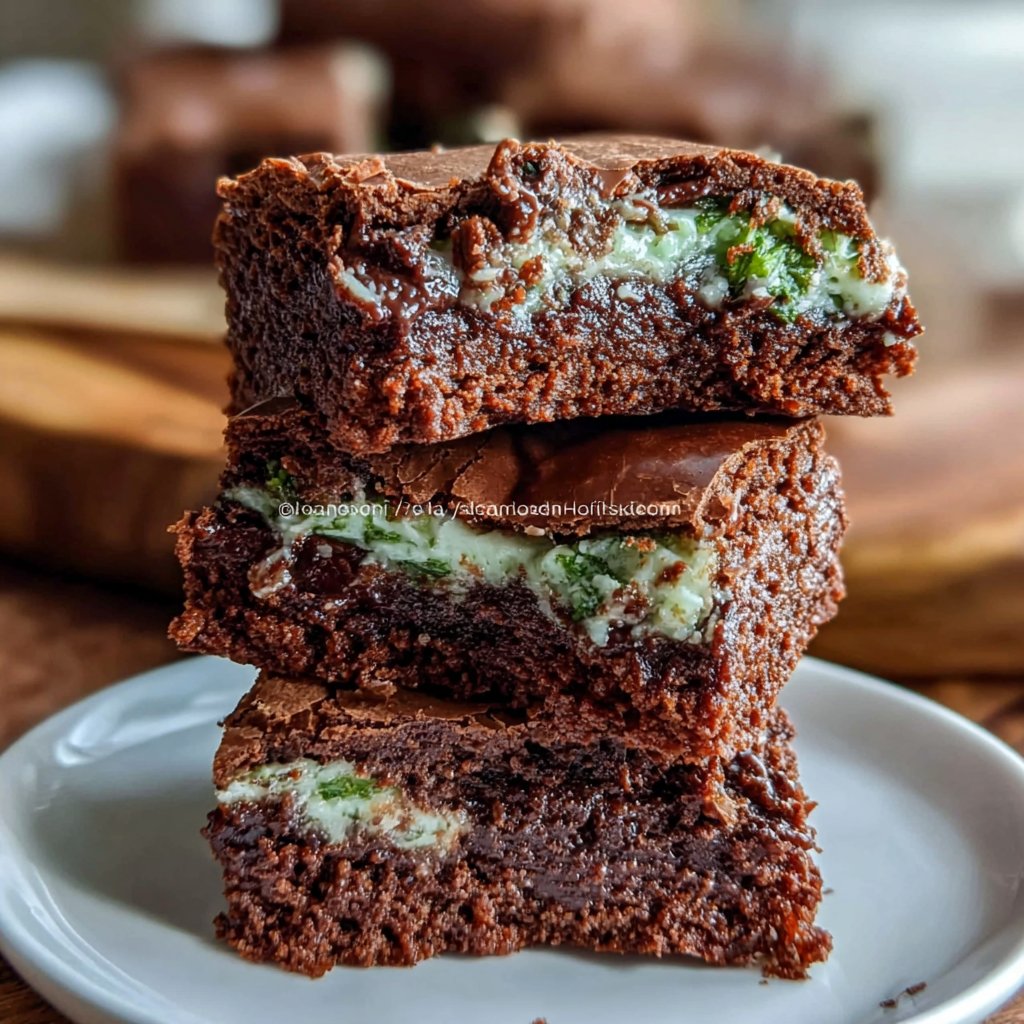 Marbled Mint Brownies