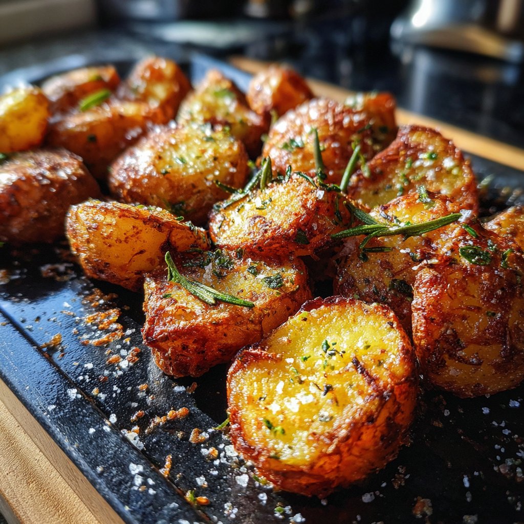 Crispy Rosemary Sea Salt Potatoes