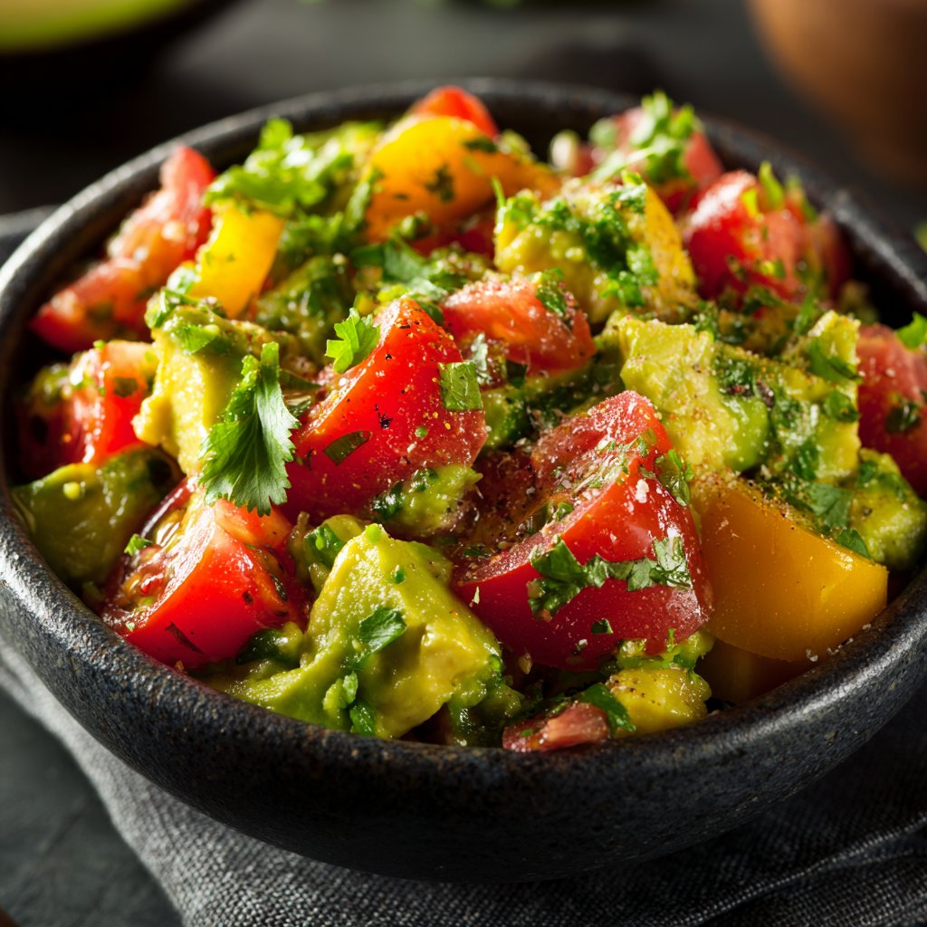 Guacamole and Tomato Salad