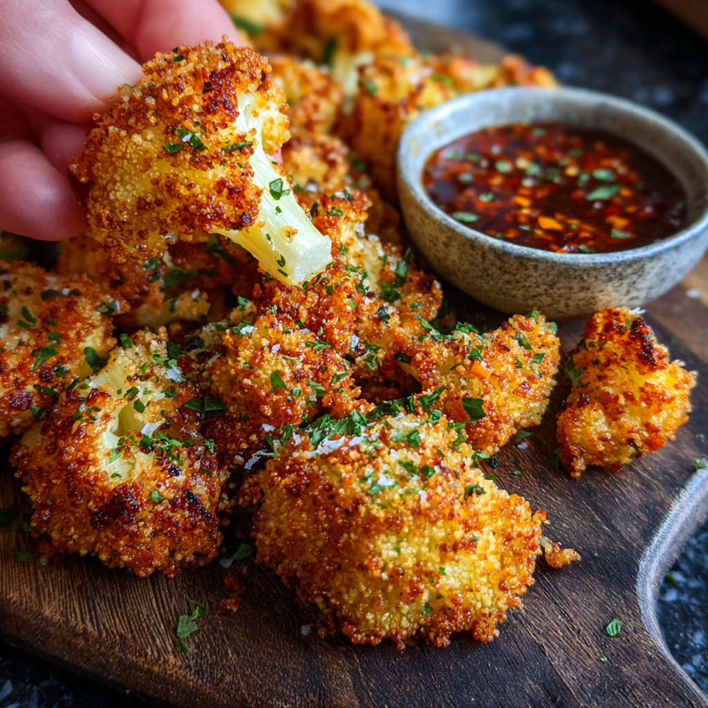 Crispy Baked Cauliflower Bites