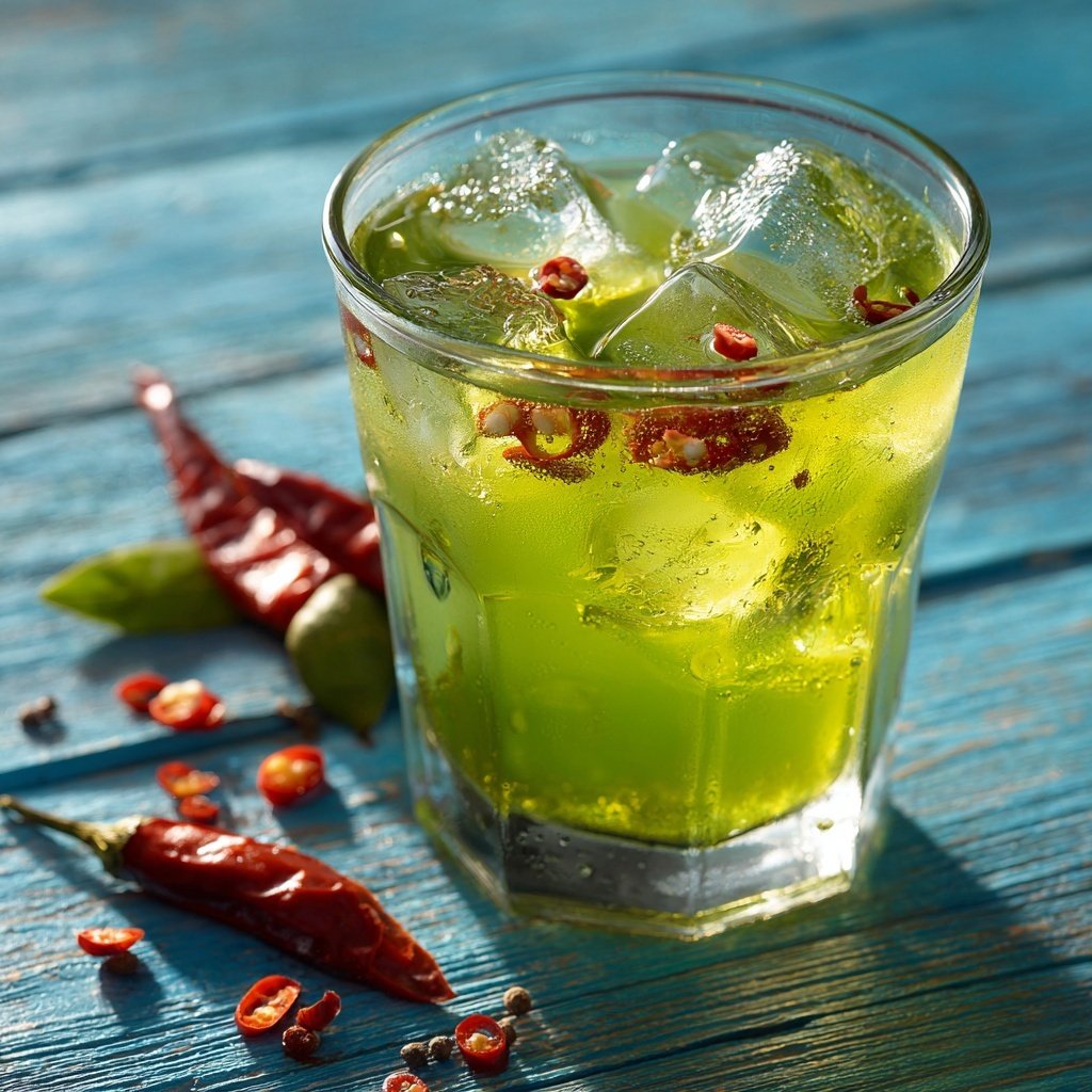 Chili Infused Iced Green Tea