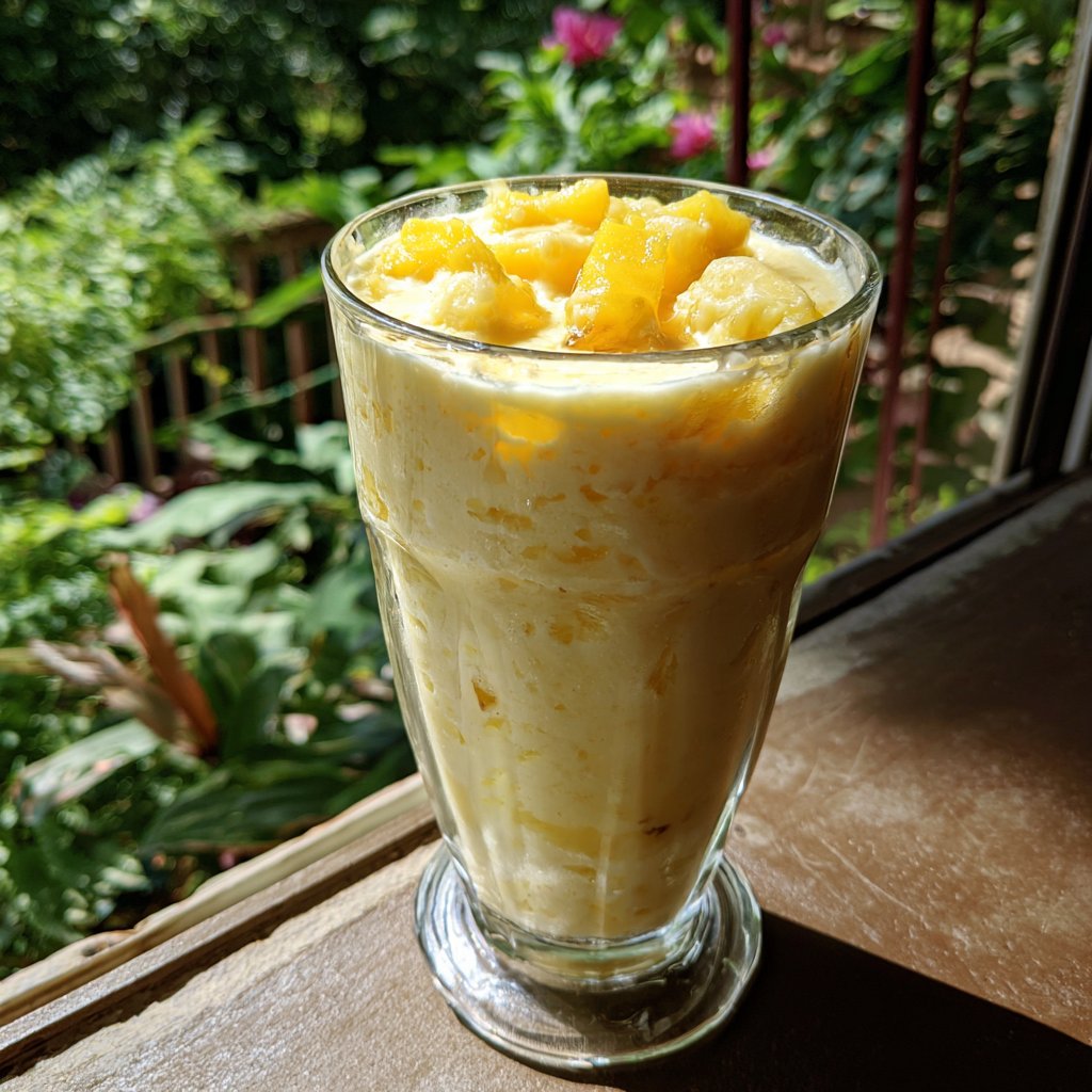 Pineapple Mango Cottage Cheese Smoothie