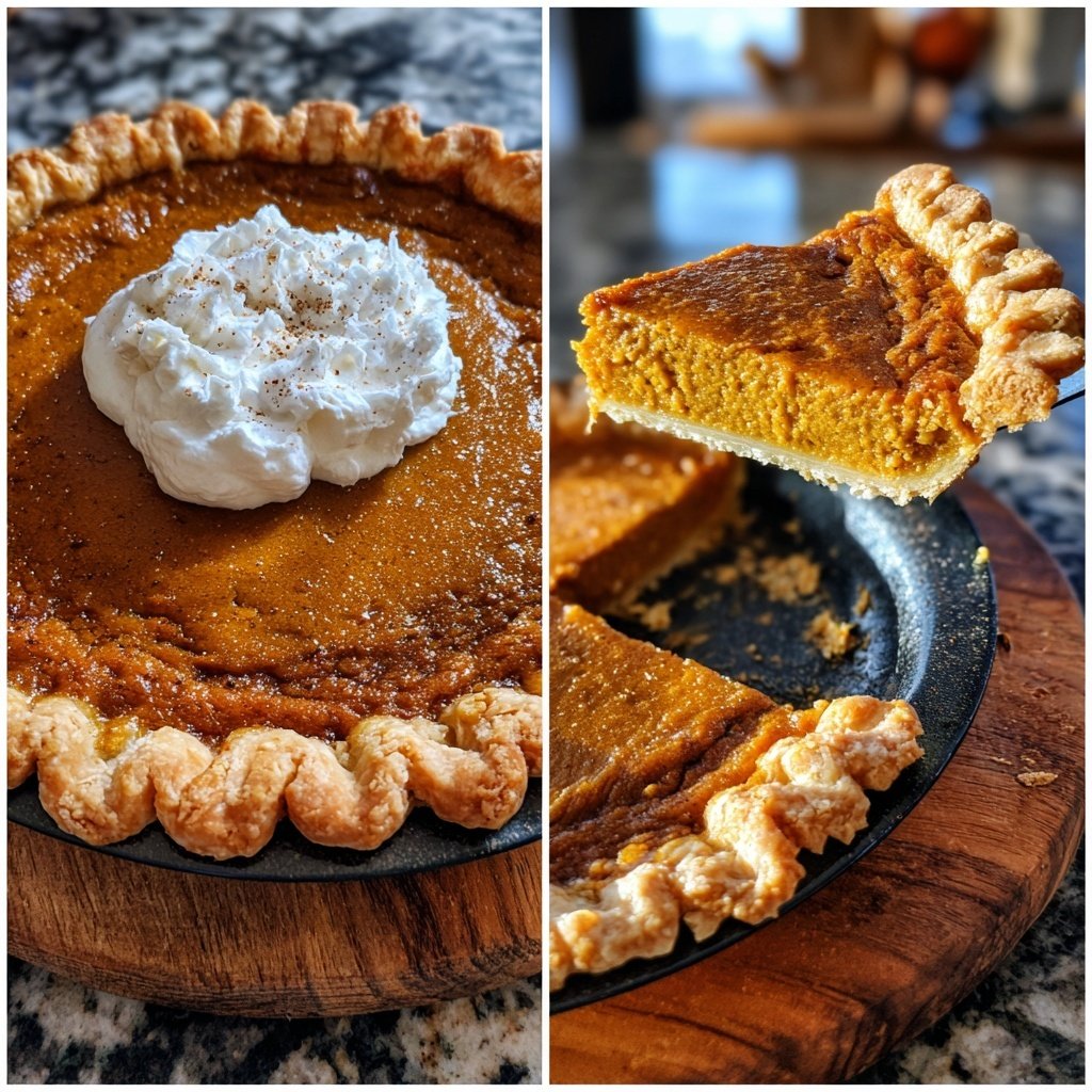 Festive Spiced Pumpkin Pie