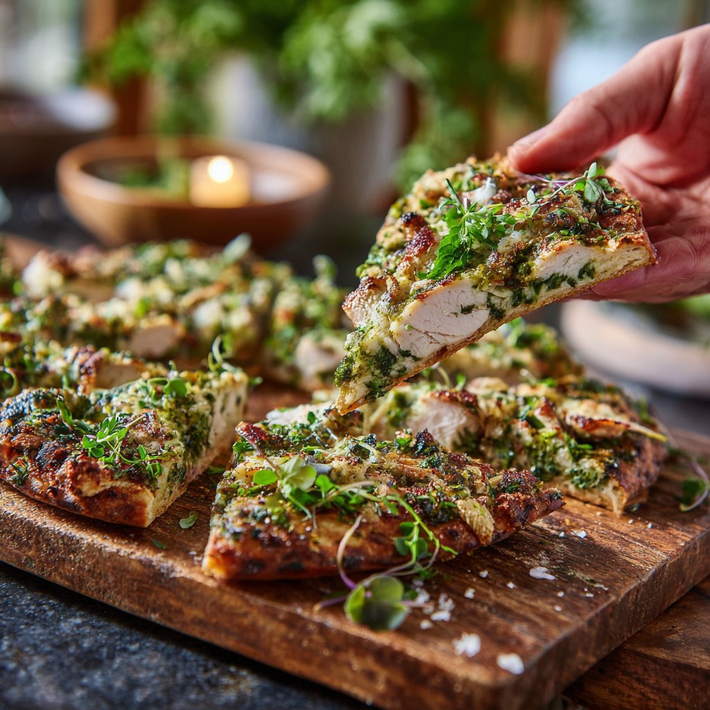 Spring Herb Turkey Flatbreads