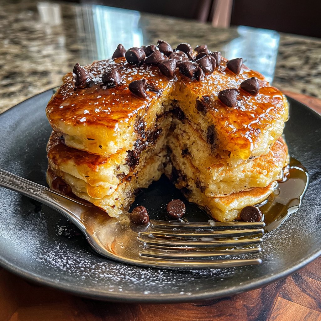 Delicious Chocolate Chip Pancakes